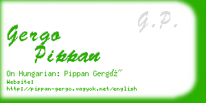 gergo pippan business card